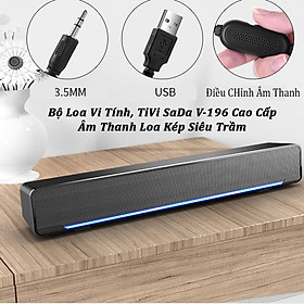 Mua Hàng Chính Hãng - Loa Siêu Trầm  Bass Ngon  Âm Thanh Chất Lượng Cao Dành Cho Máy Tính  Tivi - Có Đèn Led Siêu Ngầu