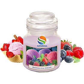 Hũ nến thơm tinh dầu Bartek Fruitful 130g QT028520 - hương trái cây, nến trang trí, thơm phòng, thư giãn, hỗ trợ khử mùi (giao mẫu ngẫu nhiên)