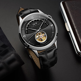 Đồng hồ nam chính hãng I&W CARNIVAL 525G-D6 Kính sapphire ,chống xước,Chống nước 30m ,Bảo hành dài hạn,Máy cơ (Automatic),Dây da cao cấp,thiết kế lộ cơ thể thao