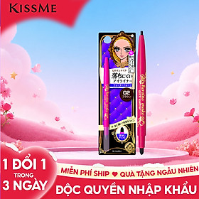 Bút Chì Sáp Kẻ Mí Mắt Chống Trôi Dạng Xoay Nét Vẽ Tự Nhiên Màu Nâu #02 Kissme Heroine Make Quick Eyeliner 0.07 G