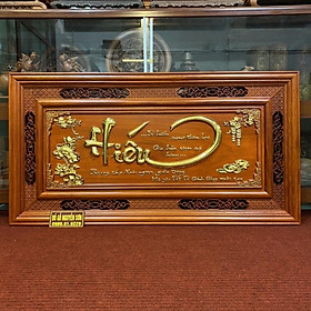 Mua Tranh gỗ chữ hiếu kt 67 x 127cm