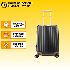 Vali kéo Monaghan TRAVELER'S CHOICE - MỸ :Vali kéo làm từ nhựa Polycarbonate và khung Aluminum bền chắc Thiết kế cổ điển sang trọng, tinh tế Cần đẩy vali chắc chắn, có thể thay đổi độ cao