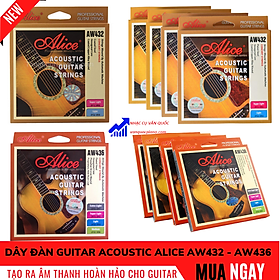 Mua Dây Đàn Guitar Acoustic Alice AW436 AW432 Cỡ Dây 11