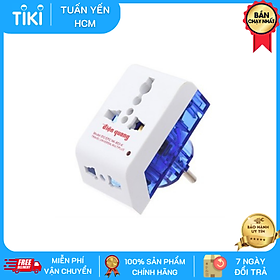 Phích cắm chuyển 3 chấu ĐQ NK 803 tiện lợi màu  xanh dương , trắng ( Hàng Chính Hãng )