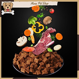 Thịt bò tươi sấy nguyên chất cho chó mèo, bổ sung canxi và làm đẹp lông