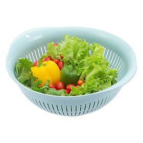 [Gia Dụng Nhật] Rổ cao cấp Yoko Nhật Bản 30cm Chất Liệu Nhựa Nguyên Sinh An Toàn Cho Sức Khỏe Có Tay Cầm Và Lỗ Treo Tiện Dụng - Hàng Chính Hãng