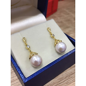 Bông Tai Ngọc Trai Edison Ánh Hồng  - MOON Jewelry