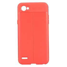 Protector Cover Mobile Phone Case Lovely Reticulate TPU Smartphone Anti-Fingerprint For LG Q6/Q6P - Gules