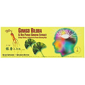 Prince of Peace Ginkgo Biloba and Red Panax Ginseng Extract,30 bottles 0.34 oz