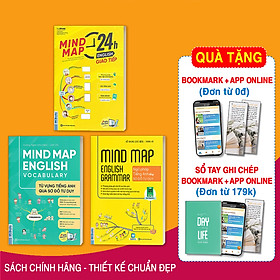 Combo 3 Cuốn Mind Map English Grammar – Ngữ pháp + Từ Vựng Và Giao Tiếp Tiếng Anh Qua Sơ Đồ Tư Duy ( Nghe Qua App) NHH