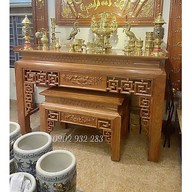 Mua Bộ án thờ mẹ con 1m76 gỗ sồi G99