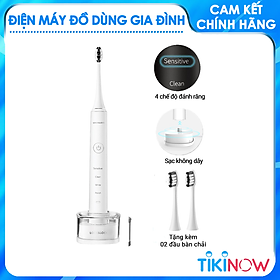 Bàn Chải Đánh Răng Điện Lock&Lock ENR346WHT - DC3.7V, Trọng Lượng 235g, Sạc Không Dây - Màu Trắng