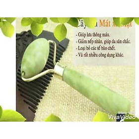 Con lăn cẩm thạch thoa kem , massage mặt se khít lỗ chân lông ,lưu thông máu giảm các nếp nhăn trên da mặt , giúp massage thư giãn phù hợp với người bận rộn an toàn và tiện lợi 