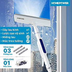 Cây Lau Kính Phun Sương Gạt Nước 2 Trong 1 Homepower HK-02