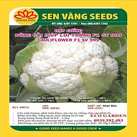 Hạt Giống Cải bông Trắng Sen Vàng Gói 0.5 gram