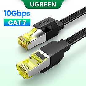 Dây cáp mạng Lan UGREEN CAT7 10Gbps 600MHz CAT 7 thích hợp cho Laptop PS 4 RJ45 dài 8M, 10M, 15M, 20M hàng chính hãng