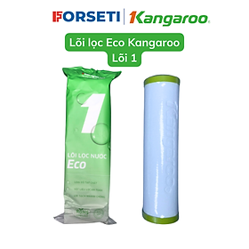Bộ 3 lõi lọc nước Kangaroo Eco 123 mới nhất dùng cho máy lọc nước có 3 cốc lọc 10inch- Hàng chính hãng