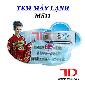 Tem trang trí máy lạnh, máy giặt, tủ lạnh nội địa Nhật