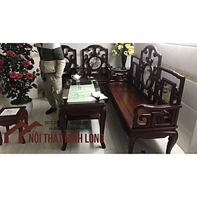 Mua Bộ ghế phòng khách gỗ gụ đá Nội thất phòng khách