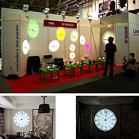 LED Light Clock Wall Digital Dial Display Projection Clock Bedroom UK Plug