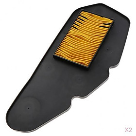 2 Pcs Motorcycle Air Filter Intake Cleaner Yellow for  150