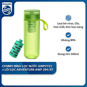 Mua Combo Bình lọc nước thể thao Philips AWP2722 kèm Lõi lọc Adventure AWP 294/97