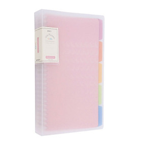 Morning Light (M&G) Macaron Series Pink B5/40 Page Loose-leaf 26 Hole Loose-leaf Paper 5 Color Index Separation Page Coil Book Sub-Picture Pack APY8EG65