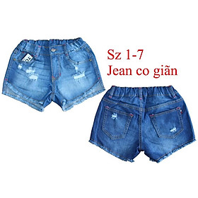 Quần sort jean bé gái cào rách mùa hè hàng vnxk cực đẹp