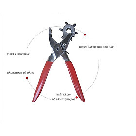 Mua Kìm bấm lỗ dây nịt bấm dây da đồng hồ thắt lưng  giày dép  bìa cứng... Loại 6 Size 6 Lỗ
