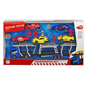 203745012 Bộ Đồ Chơi Xe Kéo Kèm 5 Ô Tô DICKIE TOYS Transporter Set