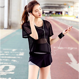 Sét Bộ đồ tập Gym, Yoga, Aerobic nữ 3 trong 1 cao cấp Style Hàn Quốc - Kip03