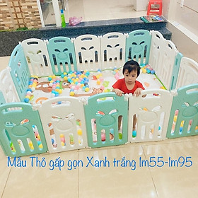 Cũi quây nhựa cho Bé tặng thảm xốp 1m6-2m, 100 bóng,kg lấy quà dc -tiền ra