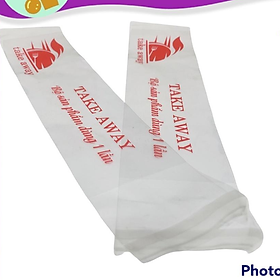 Mua Túi dài túi nylon đựng muỗng đũa in hình dùng một lần trong suốt cao cấp 500gr