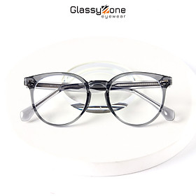 Gọng kính cận, Mắt kính giả cận nhựa Form tròn Unisex Nam Nữ Carrick - GlassyZone