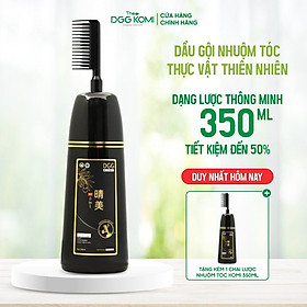 Lược nhuộm tóc thảo dược DGG KOMI Việt Nam nhuộm tóc bán vĩnh viễn chiết xuất thiên nhiên dạng chai 350ml