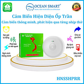 Cảm Biến Hiện Diện Thông Minh Hunonic, Cảm Biến Bật Tắt Đèn Nhà Vệ Sinh - HNSSHPR