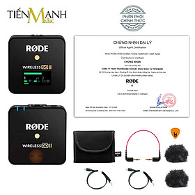 Mua Micro Rode Wireless Go II Single - Bộ 1 Phát 1 Thu Go 2 Mic Thu Âm Livestream  Phỏng vấn ngoài trời GoII Microphone Không dây Go2 Hàng Chính Hãng - Kèm Móng Gẩy DreamMaker