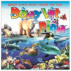 Sách Ghép Hình Phát Triển Trí Tuệ - Động Vật Biển - Tori Dunlap