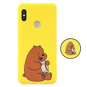 For Redmi NOTE 5 pro Soft TPU Full Cover Phone Case Protector Back Cover Phone Case with Matched Pattern Adjustable Bracket