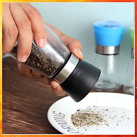 Cối Xay Hạt Tiêu Cầm Tay Mini Vỏ Thủy Tinh An Toàn