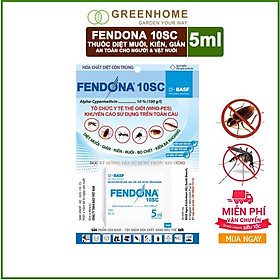 Thuốc diệt muỗi, kiến, gián Fendona10SC Gói 5ml ruồi, bọ mạc, kiến ba khoang, côn trùng