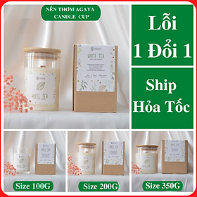 Mua Nến thơm AGAYA (Candle Cup) mùi White Tea - Nến thơm tinh dầu thiên nhiên hương thơm của sự thuần khiết và tinh tế