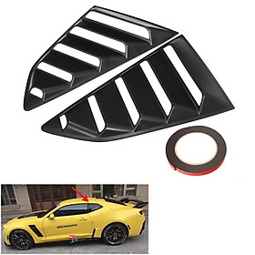 2PCS Rear Window Quarter Side Vent Window Louvers Scoop Cover for Camaro,