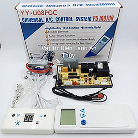Bo máy lạnh đa năng 6 dây có đèn hiển thị YY - U08PGC - Bo mạch đa năng điều hòa máy lạnh - Bo mạch điều hòa máy lạnh