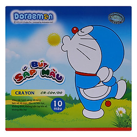 Hộp Bút Sáp 10 Màu Thiên Long CR-C04/DO