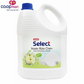 Nước rửa chén Co.op Select hương táo 4L-3386507