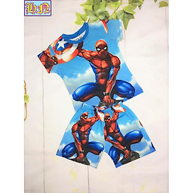 Bộ quần áo bé trai hình siêu nhân nhện - đội bay siêu đẳng từ 10-43kg - chất liệu vải thun lạnh in 3d - Hương Nhiên
