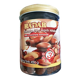 Socola Sữa Hạnh Nhân – Hadar Milk Chocolate Almonds 450g