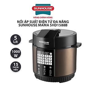NỒI ÁP SUẤT ĐIỆN TỬ ĐA NĂNG SUNHOUSE MAMA SHD1588B, Dung tích 5L