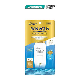 Sữa Chống Nắng Dưỡng Da Trắng Mịn Tối Ưu Sunplay Skin Aqua Clear White SPF50+ 55g